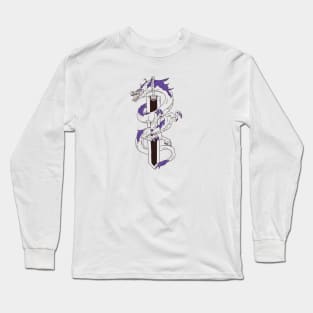 Sword blue dragon Long Sleeve T-Shirt